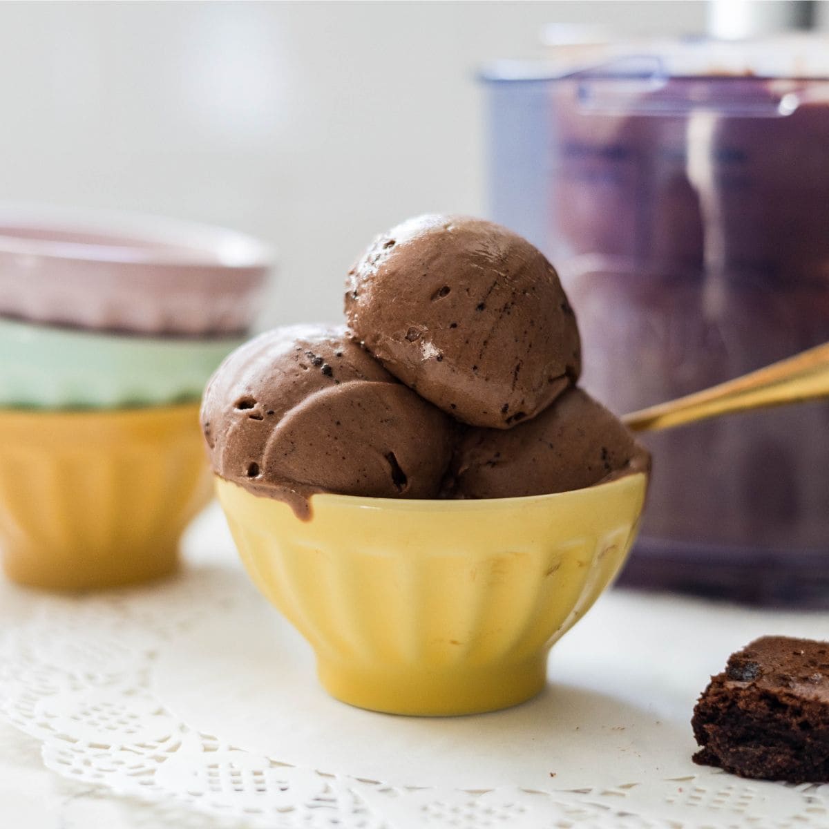 Ninja Creami Chocolate Brownie Protein Ice Cream: 35g Protein Recipe
